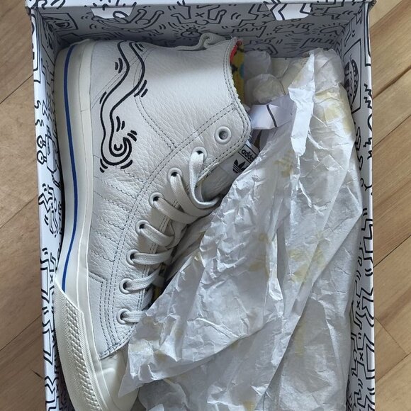 Keith Harring X Nizza High Adidas RF 10.5 - Picture 3 of 5